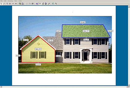 On-Screen takeoff from photo